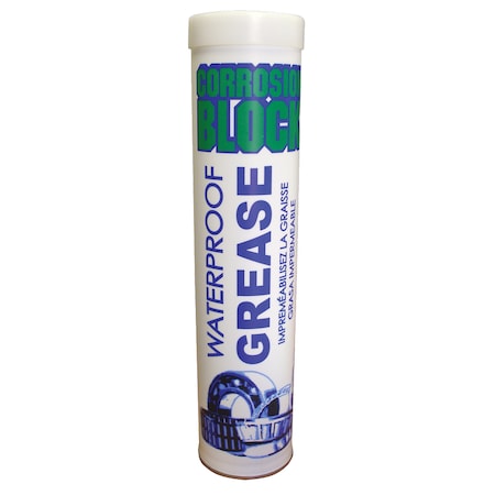 Corrosion Block Waterproof Grease-14oz Cartridge-Non-Hazmat, Non-Flammable-Non-Toxic, PK10 25014CASE